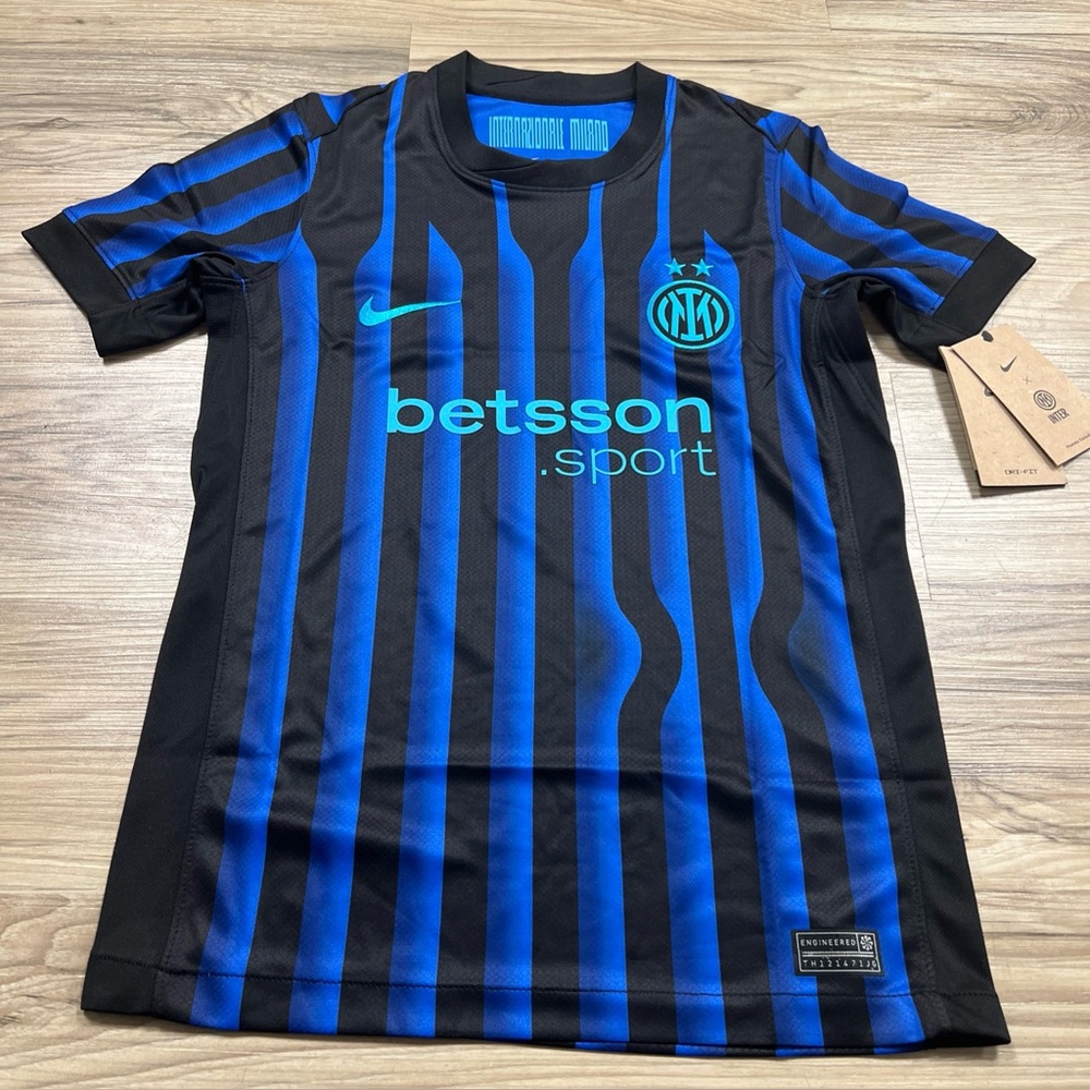 Nike Inter Milan 2025/26 Stadium Home Football Jersey Youth Medium HJ5289-439